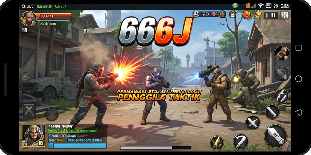 Screenshot gameplay 666J menampilkan aksi strategi yang mendebarkan.