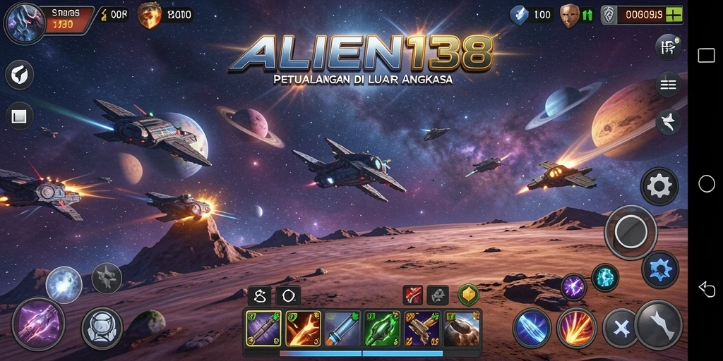 Tampilan bermain <strong>ALIEN138</strong> yang menakjubkan dengan pertempuran strategis.