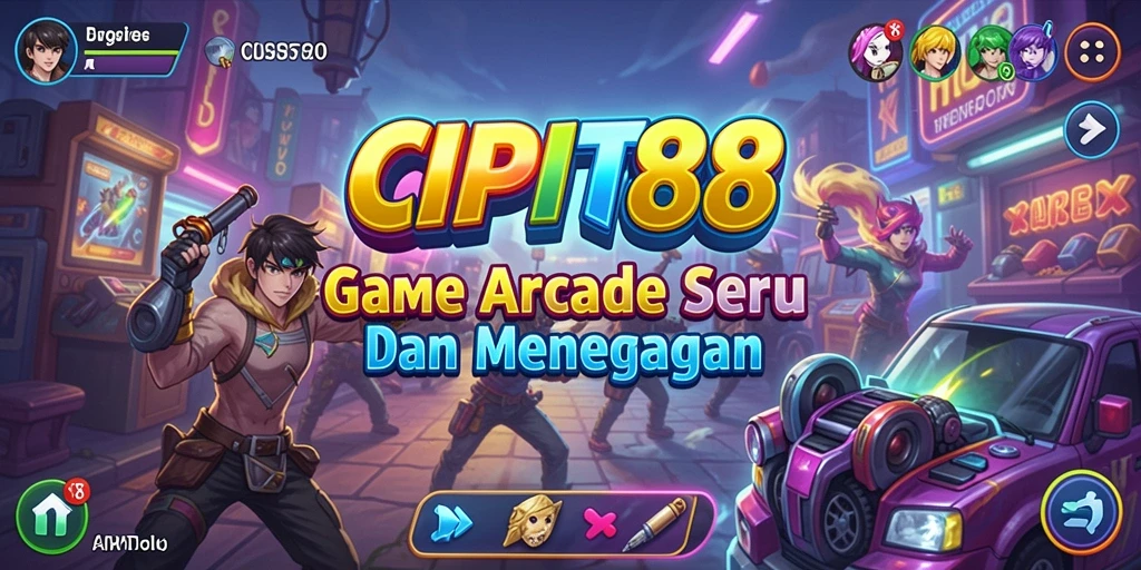 Tampilan gameplay menarik CIPIT88 dengan berbagai tantangan Arcade.