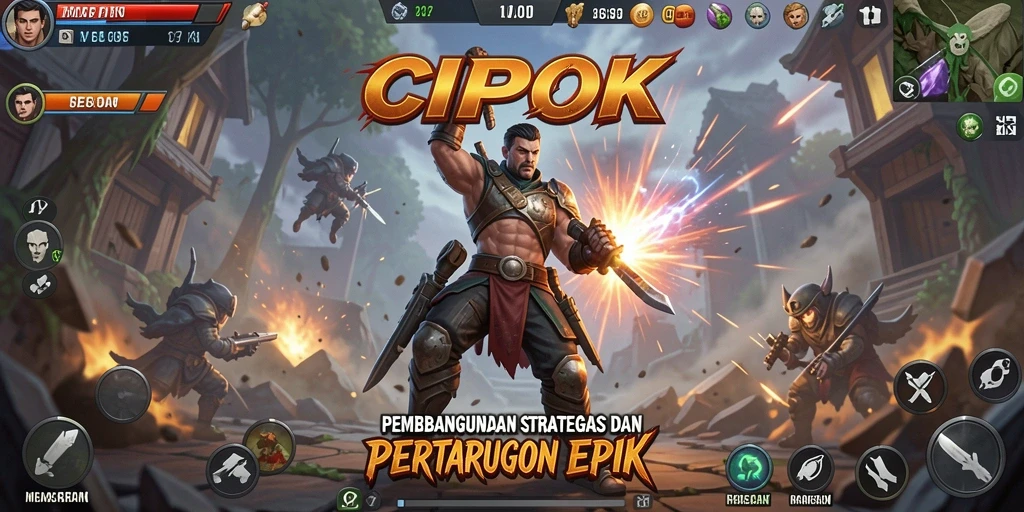 Menampilkan pemain yang membangun kota dalam CIPOK dengan strategi cermat.