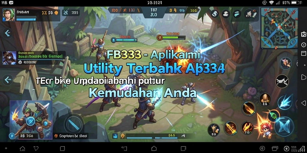 Tampilan utama FB333 yang menampilkan fitur-fitur utama aplikasi Utility.