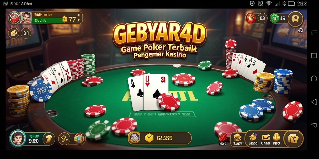 Tangkapan layar GEBYAR4D menunjukkan antarmuka permainan Poker yang menarik.