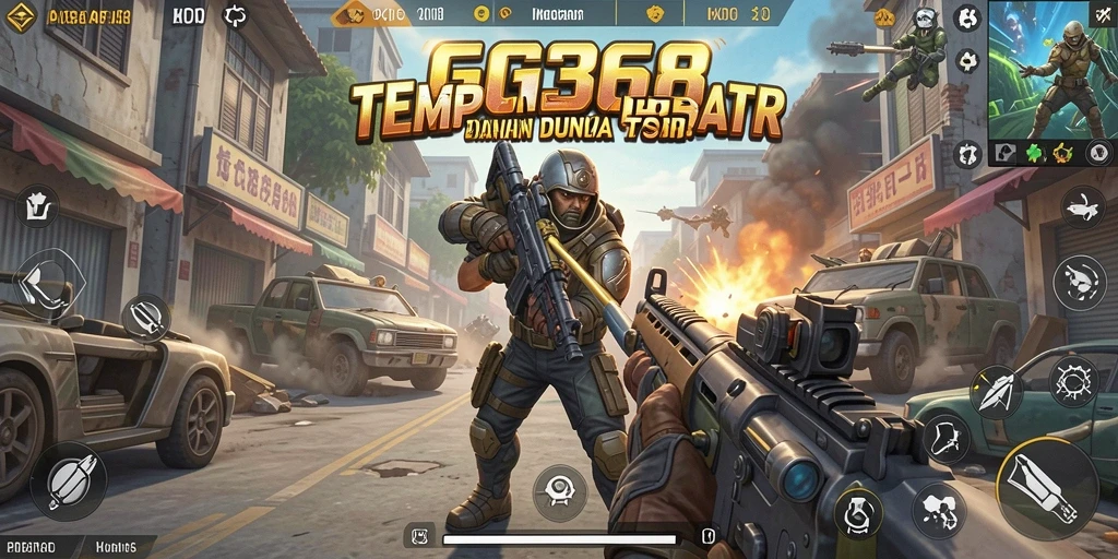 Tampilan gameplay GG368 yang mendebarkan dengan aksi TPS.