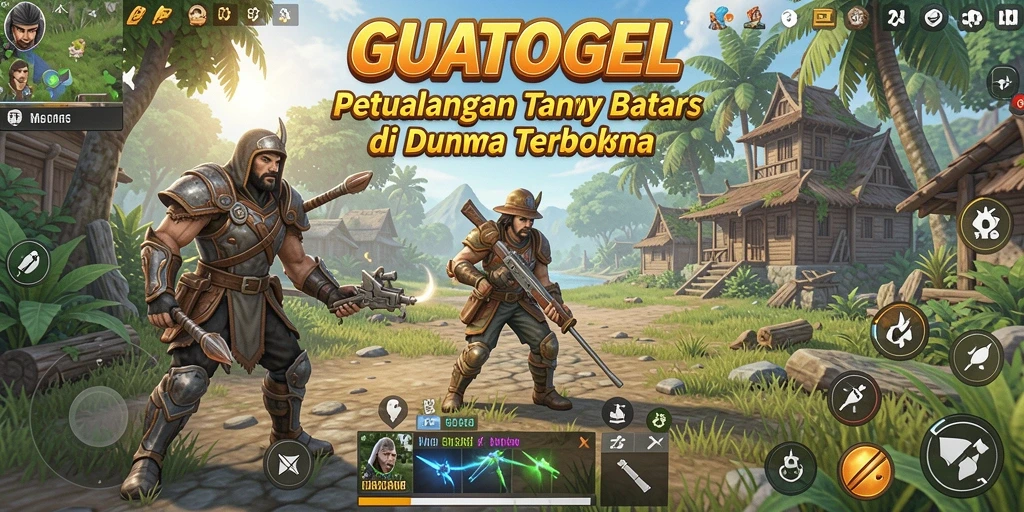 Tampilan gameplay GUATOGEL dalam dunia terbuka yang menakjubkan.