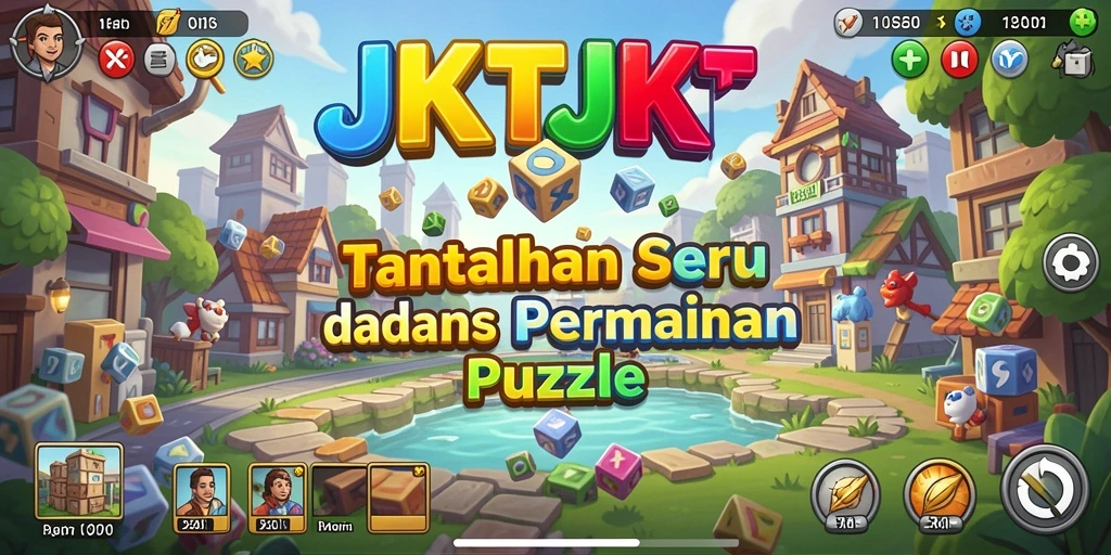 Tampilan gameplay JKTJKT yang menarik dan penuh warna.