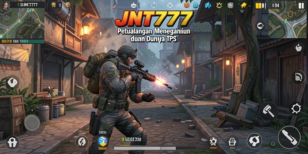 Gameplay intens JNT777 dengan aksi menembak mendebarkan.