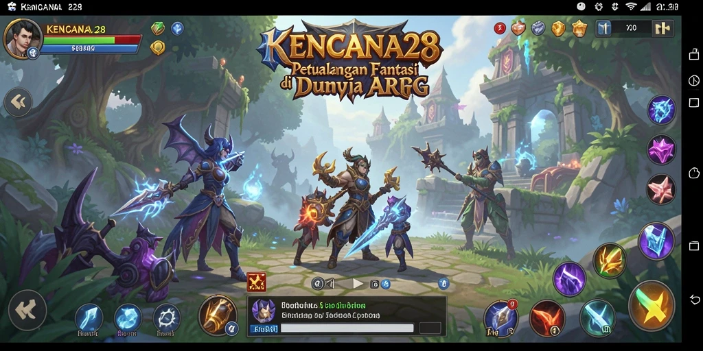 Tampilan menarik gameplay ARPG KENCANA28 dengan pertempuran seru.