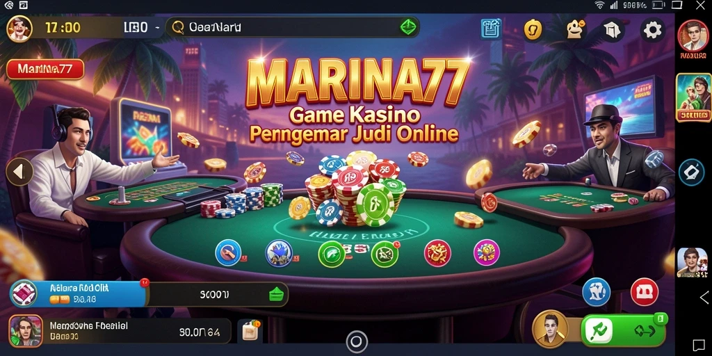 Tampilan gameplay menarik dari MARINA77 dengan berbagai pilihan permainan Kasino.