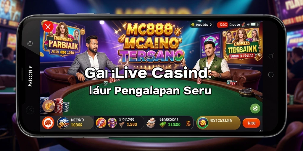 Gameplay seru Live Casino dengan dealer profesional di MC888.