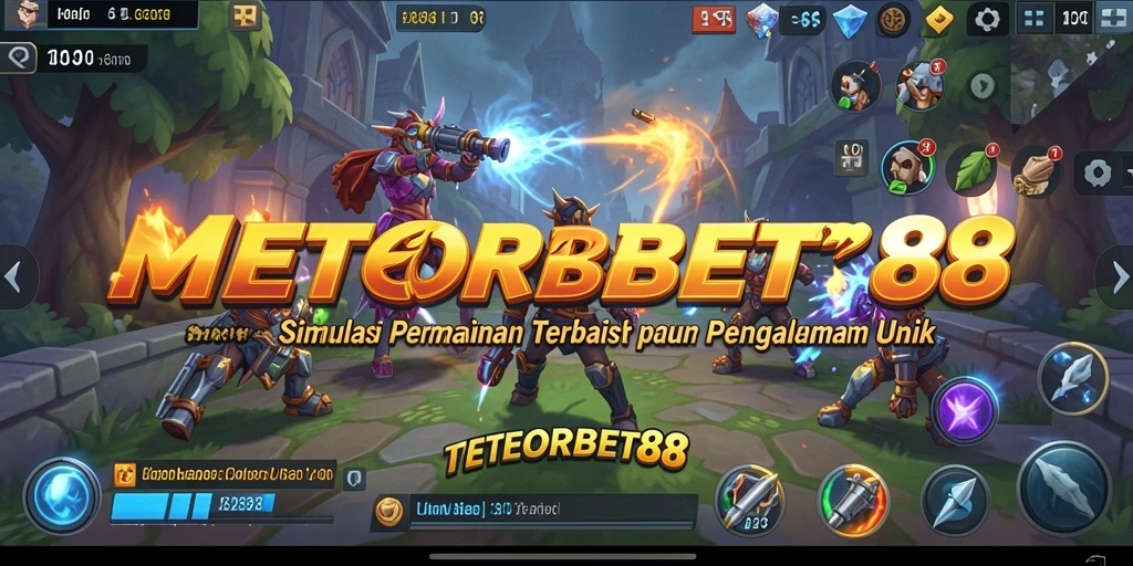 Tampilan gameplay <strong>METEORBET88</strong> yang imersif dan menarik di layar.