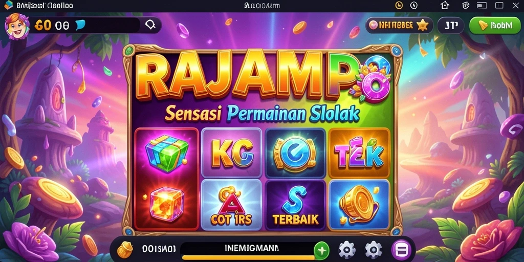 Tampilan gameplay yang memukau dari RAJAMPO dengan grafis Slot terbaik.