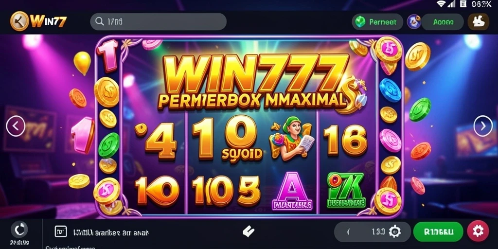 Screenshot menampilkan gameplay seru dari game Slot WIN777.